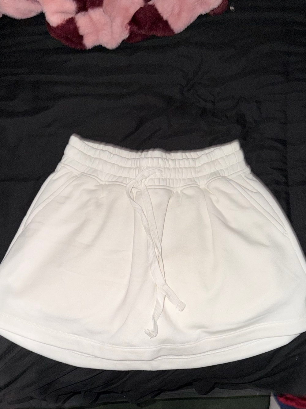 ALO Yoga White Drawstring Skort